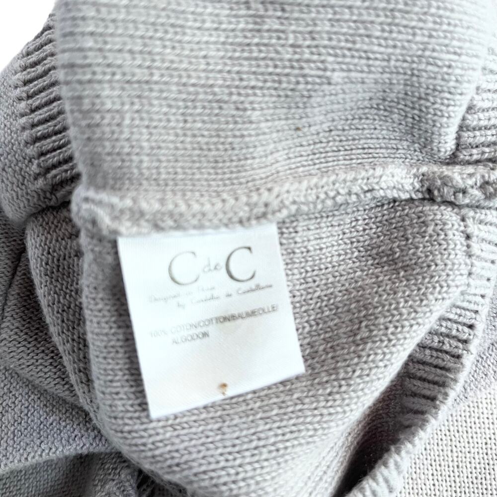 C de C girls light gray cotton cardigan sweater 12 months - Picture 5 of 5